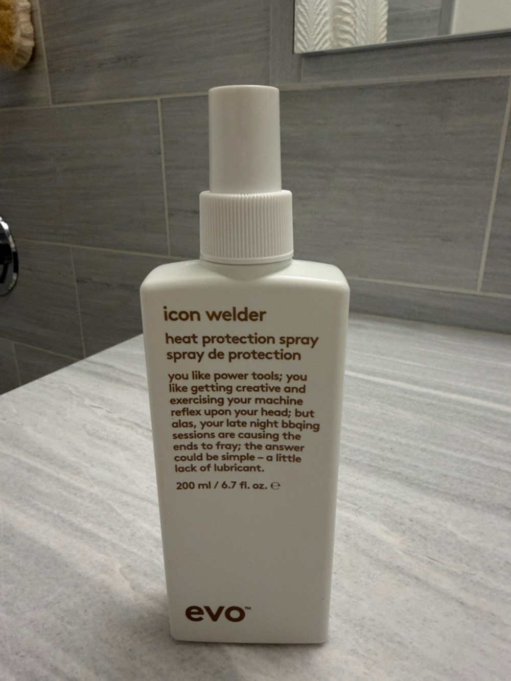 evo Icon Welder Heat Protection Spray - White Bottle